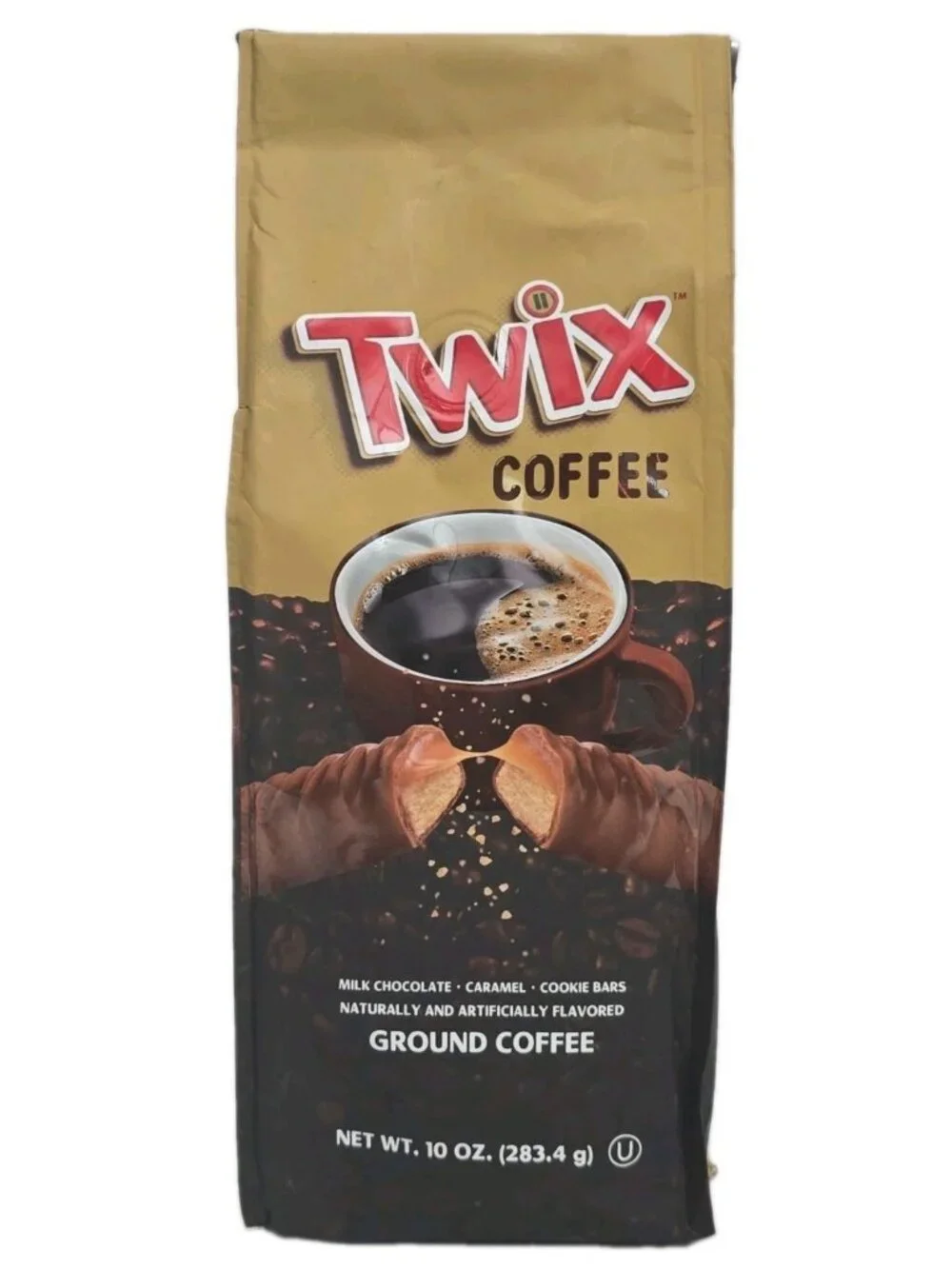 Twix Milk Chocolate Caramel Cookie Bar Flavored Ground Coffee 10 oz 2-PACK